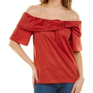 Trina Turk Off-Shoulder Blouse Top